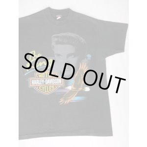 画像: 1991 HARLEY DAVIDSON THE KING OFFICIAL VTG T-SHIRT BLACK L 