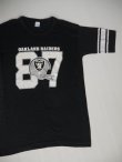 画像2: 80s CHAMPION OAKLAND RAIDERS VTG FOOTBALL T-SHIRT BLACK L