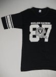 画像1: 80s CHAMPION OAKLAND RAIDERS VTG FOOTBALL T-SHIRT BLACK L