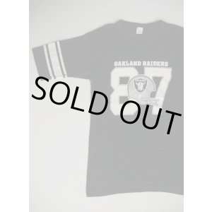 画像: 80s CHAMPION OAKLAND RAIDERS VTG FOOTBALL T-SHIRT BLACK L