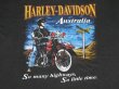 画像4: 1992 HARLEY DAVIDSON AUSTRALIA  SO MANY HIGHWAYS,SO LITTLE TIME OFFICIAL VTG T-SHIRT BLACK L 