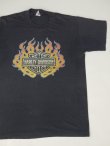 画像1: HARLEY DAVIDSON BAR&SHIELD FLAMES LOGO OFFICIAL VTG T-SHIRT BLACK S