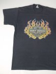 画像2: HARLEY DAVIDSON BAR&SHIELD FLAMES LOGO OFFICIAL VTG T-SHIRT BLACK S