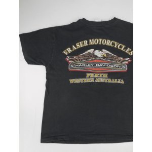 画像: HARLEY DAVIDSON AUSTRALIA FRASER MOTORCYCLES OFFICIAL VTG T-SHIRT BLACK L 