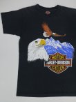 画像1: HARLEY DAVIDSON OFFICIAL EAGLE VTG T-SHIRT BLACK ML