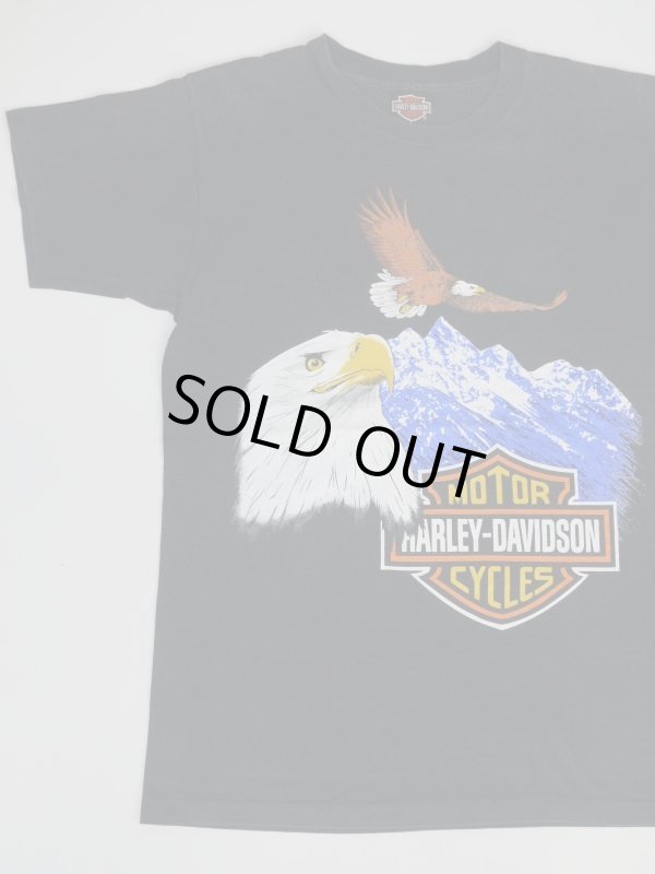 画像1: HARLEY DAVIDSON OFFICIAL EAGLE VTG T-SHIRT BLACK ML