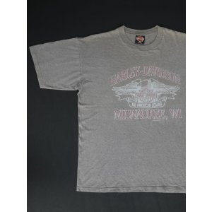 画像: 1991 HARLEY DAVIDSON MILWAUKEE,WI OFFICIAL VTG T-SHIRT GRAY XL (2)