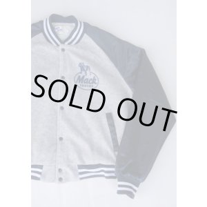 画像: MACK TRUCKS CHALK LINE VTG STADIUM JACKET GRAYxNAVY XL