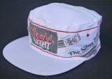 画像: NOS COORS LIGHT BEER VTG SNAPBACK WORK CAP WHITE