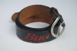 画像1: BUD RACING VTG LEATHER BELT BLACK MADE IN USA