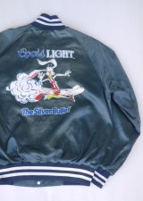 画像: COORS LIGHT THE SILVER BULLET OFFICIAL VTG STADIUM JACKET NAVY L