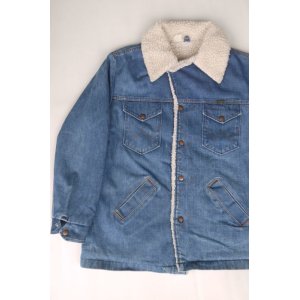 画像: 70s WRANGLER DENIM BOA RANCH JACKET INDIGO L