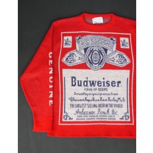 画像: BUDWEISER SWESTER MADE IN USA RED L 