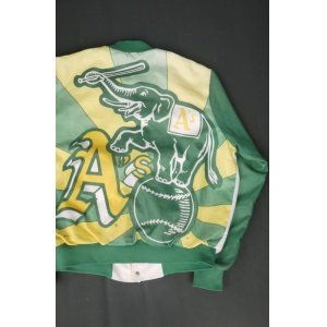 画像: 89y OAKLAND ATHLETICS CHALK LINE VTG STADIUM JUMPER L