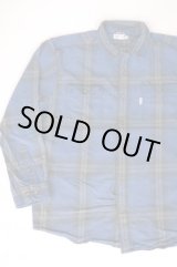 画像: CARHARTT VTG COTTON FLANNEL SHIRT BLUE XL 