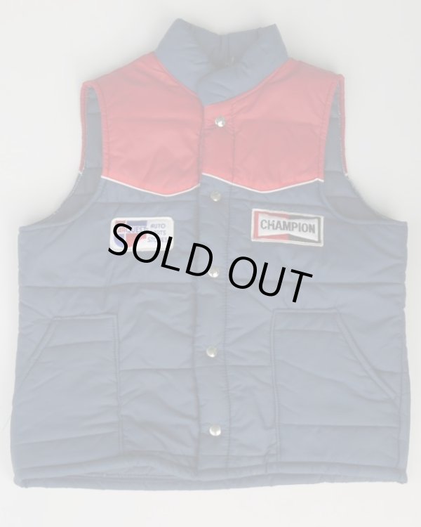 画像1: CHAMPION×CARQUEST AUTO PARTS OFFICIAL VTG RACING PUFFY VEST M