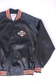 画像5: HARLEY DAVIDSON ROCKY MOUNTAIN SKULL VTG SATIN JACKET BLACK XL