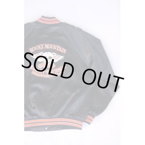 画像: HARLEY DAVIDSON ROCKY MOUNTAIN SKULL VTG SATIN JACKET BLACK XL