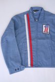 画像1: 70s HARLEY-DAVIDSON NO1 LOGO INDIGO DRIZZLER JACKET M