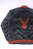 画像8: HARLEY DAVIDSON VTG EAGLE LOGO SATIN JACKET BLACK×ORANGE L