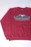 画像2: HARLEY DAVIDSON RIDERS OFFICIAL VTG SWEATSHIRT DARK RED XXL