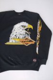 画像1: 1986 HARLEY DAVIDSON EAGLE FLAMES OFFICIAL VTG SWEATSHIRT BLACK L