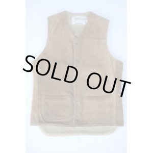 画像: 70s SCHOTT BROS "RANCHER" VTG SUEDE BOA VEST S