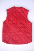 画像2: 70s BUDWEISER UNITOG INNER QUILTING VEST RED M