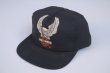 画像1: HARLEY DAVIDSON EAGLE LOGO OFFICIAL VTG TRUCKER CAP BLACK