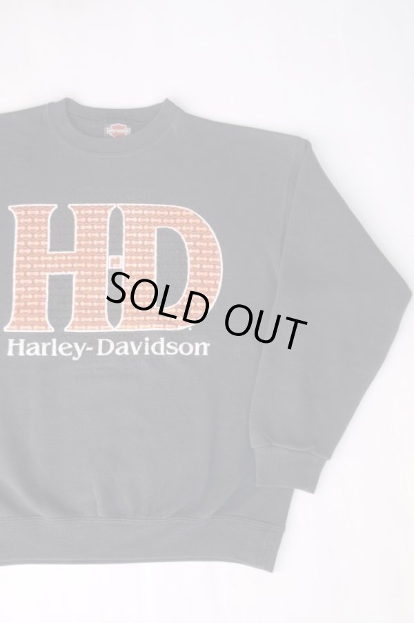 画像1: HARLEY DAVIDSON OFFICIAL MOTOR CITY VTG SWEATSHIRT BLACK L