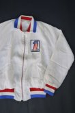 画像1: 70s HARLEY DAVIDSON NO1 LOGO OFFICIAL NYLON JACKET WHITE M