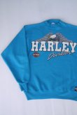 画像2: 1990 HARLEY DAVIDSON OFFICIAL VTG SWEATSHIRT TURQUOISE BLUE L