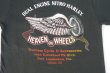 画像3: 80s HEAVEN ON WHEELS "DUAL ENGINE NITRO HARLEY" VTG POCKET T-SHIRT BLACK M