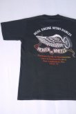 画像2: 80s HEAVEN ON WHEELS "DUAL ENGINE NITRO HARLEY" VTG POCKET T-SHIRT BLACK M