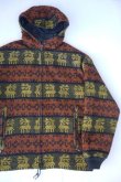 画像1: 60s FOX KNAPP VTG REVERSIBLE ZIPUP HOODIE WOOL JACKET ML