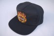 画像1: 80s HARLEY DAVIDSON OFFICIAL VTG FLAMES BAR&SHIELD TRUCKER CAP BLACK