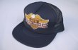 画像1: 80s HARLEY DAVIDSON OFFICIAL VTG BAR&SHIELD MESH CAP BLACK