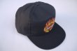 画像2: 80s HARLEY DAVIDSON OFFICIAL VTG FLAMES BAR&SHIELD TRUCKER CAP BLACK