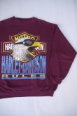 画像1: HARLEY DAVIDSON OFFICIAL VTG SWEATSHIRT DARK RED L