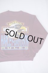 画像: HARLEY DAVIDSON OFFICIAL VTG SWEATSHIRT DARK RED L