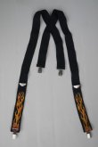 画像1: HARLEY DAVIDSON OFFICIAL VTG SUSPENDERS RED FLAMES