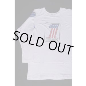 画像: 70s HARLEY DAVIDSON No1 LOGO THREE QUARTER SLEEVE CHAMPION VTG T-SHIRT WHITE L