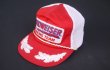 画像1: 80s BUDWEISER RACING TEAM VTG TRUCKER CAP RED×WHITE