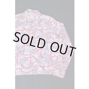 画像: 70s BUDWEISER PATTERNED ALL OVER ZIPUP JACKET M