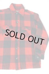 画像: MAINE GUIDE VTG WOOL BUFFALO CHECK JACKET RED×BLACK S