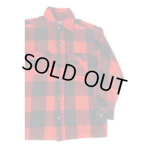 画像: MAINE GUIDE VTG WOOL BUFFALO CHECK JACKET RED×BLACK S