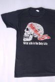 画像1: SUPERIOR MOTORCYCLE PARTS WILD LIFE IS THE ONLY LIFE VTG T-SHIRT BLACK S