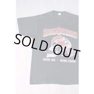画像: HARLEY DAVIDSON RIDE ME RIDE FREE VTG T-SHIRT BLACK L