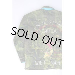 画像: 70-71y VIETNAM WAR VTG SOUVENIR CAMO QUILTING JACKET L