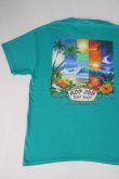 画像1: RONJON SURF SHOP VTG T-SHIRT TURQUOISE BLUE L